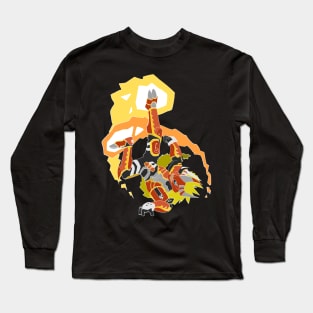 Agnimon flame kick Long Sleeve T-Shirt